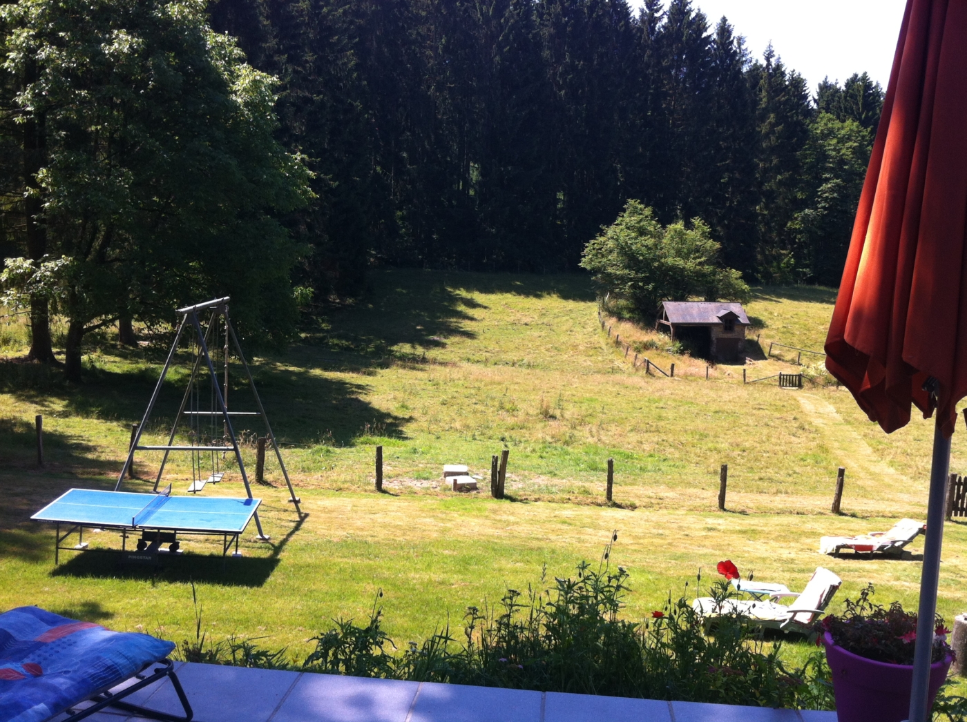 aire de jeux - speelveld Vue sur le moulin